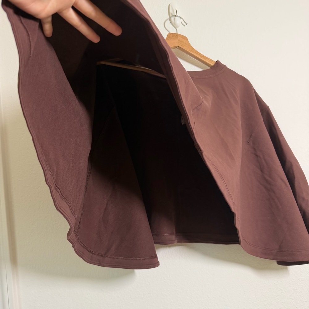 Lululemon LA Oversized Pullover Cape Size XL XXL Brown Neutral Soft Minimalist - Picture 3 of 9